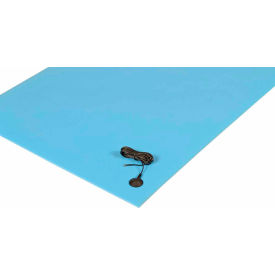 NoTrax&#174; Cushion-Stat&#153; w/Dyna-Shield&#174; Anti Static Mat 3/8"" Thick 4' x 60' Gray