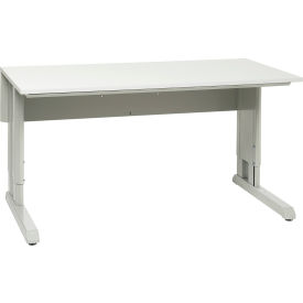 Treston Concept Manual Workbench w/ ESD Laminate Safety Edge Top 59-1/16""W x 29-1/2""D Gray