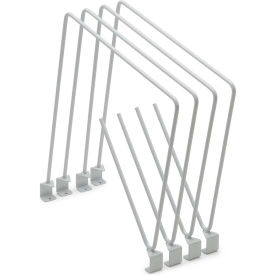 Treston Cornerstone & Concept Dividers 5/16""W x 15-3/4""D Gray Pack of 4