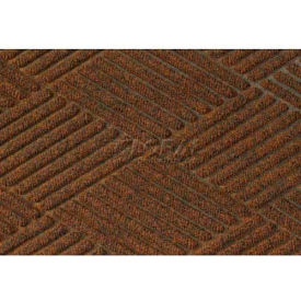 WaterHog&#174; Diamond Mat Fashion Border 3/8"" Thick 3' x 5' Dark Brown