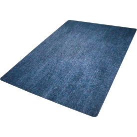 M+A Matting Desk Chair Mat Stonewash in Blue 3' x 4'
