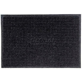 WaterHog&#174; Squares Entrance Mat Fashion Border 3/8"" Thick 4' x 10' Charcoal