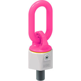 RUD Hoist Ring 180 Pivot 11000 lb. Load Capacity Pink Steel M30 Bolt