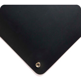 Wearwell&#174; Electrically Conductive Smooth Mat 3/32"" Thick 3' x 75' Black