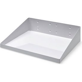 Triton Products LocBoard Steel Shelf 12""W x 10""D White Epoxy