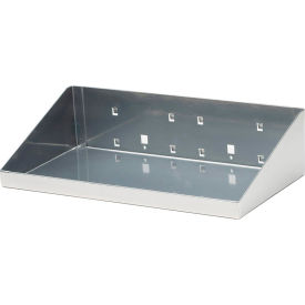 Triton Products LocBoard Steel Shelf 12""W x 6""D Silver Epoxy
