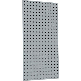 Triton Products 18""W x 36""H Gray Epoxy 18 Gauge Steel Square Hole Pegboards w/ Mounting Hardware