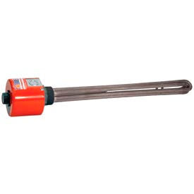 Tempco 304 Stainless Steel Immersion Heater TSP02229 1-1/4"" NPT 6-1/8"" D 1000W 120V T-Stat