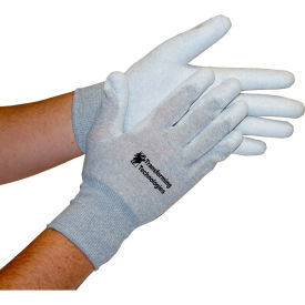 Transforming Technologies ESD Inspection Gloves Palm Coated X-Small 12 Pairs