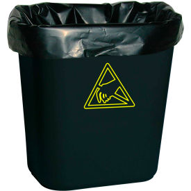 Conductive Trash Liners WBASLB Black 7-10 Gal 100 Liners/Pack