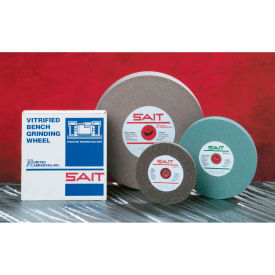 United Abrasives - Sait 28023 Bench Wheel Vitrified 8"" x 1"" x 1"" 36 Grit Aluminum Oxide