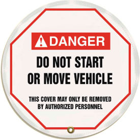 Accuform KDD726 Stopout&#174; Steering Wheel Message Cover Vinyl 20"" Diameter