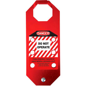 Accuform KDH641 Stopout® Aluma-Tag™ Hasp Danger Do Not Operate Aluminum