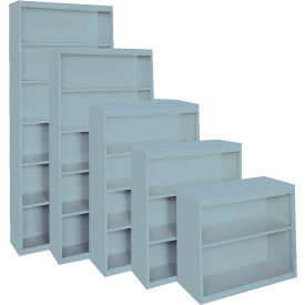 Steel Cabinets USA All-Welded Bookcase 36""Wx13""Dx42""H Denim Blue