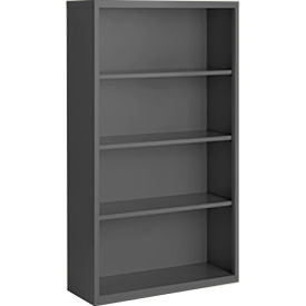 Steel Cabinets USA Bookcase Assembled 36W x 13D x 60H Charcoal