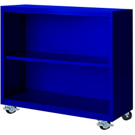 Steel Cabinets USA Bookcase Assembled 36W x 18D x 33H Blue