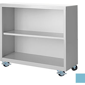 Steel Cabinets USA Bookcase Assembled 36W x 18D x 33H Denim Blue