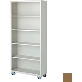 Steel Cabinets USA Bookcase Assembled 36W x 18D x 75H Tropic Sand