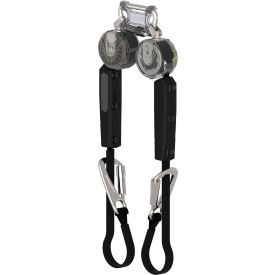 MSA V-TEC&#153; Personal Fall Limiter Twin Leg FP5K Steel Snap Hook 10'L