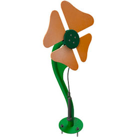 Freenotes Flower with Inground Mount Kit Orange