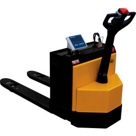 Vestil&#153; Electric Pallet Truck w/ AGM Batteries & Scale 4500 lb. Cap. 27""W x 48""L Forks