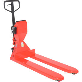 Vestil&#153; Low Profile Pallet Truck w/ Scale and Printer 5000 lb. Cap. 22-3/8""W x 48""L Forks