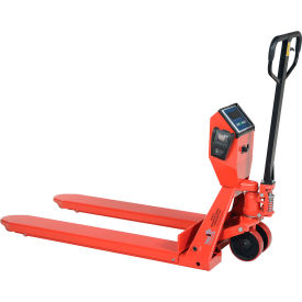 Vestil&#153; Low Profile Pallet Truck with Scale and Printer 5000 lb. Cap. 27-1/2""W x 48""L Forks