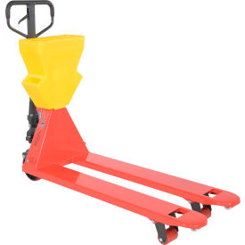 Vestil Manual Pallet Truck 4000 lb. Capacity 27""W x 96""L Forks Red/Yellow