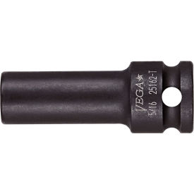 Vega&#153; 3/8"" Square Drive 1/2"" 6 Point Long Length Thin Wall Impact Socket