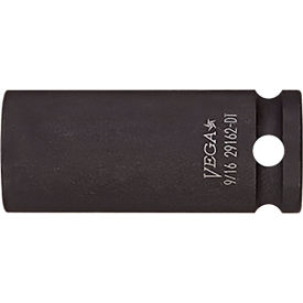 Vega&#153; 3/8"" Square Drive 7/16"" 12 Point Long Length Thin Wall Impact Socket