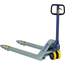 Wesco&#174; Deluxe Manual Pallet Jack 5500 lb. Capacity 27""W x 48""L Forks Silver