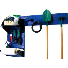 Wall Control Pegboard Garden Tool Board Organizer Blue/Black 48"" X 32"" X 9""