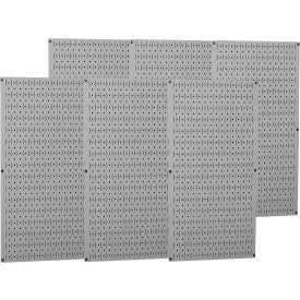 Wall Control Industrial Metal Pegboard Gray 96"" X 32"" X 3/4""