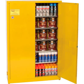 Eagle Paint/Ink Safety Cabinet with Manual Close - 30 Gallon Yellow