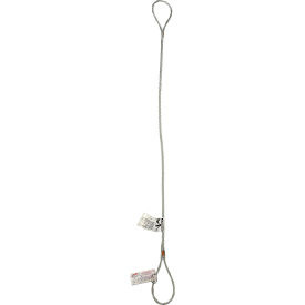 Lift America Wire Rope Sling 7-Part 1/8"" X 3' With Standard 6"" Eyes 7X19 (3/8"" FIN DIA) S601002