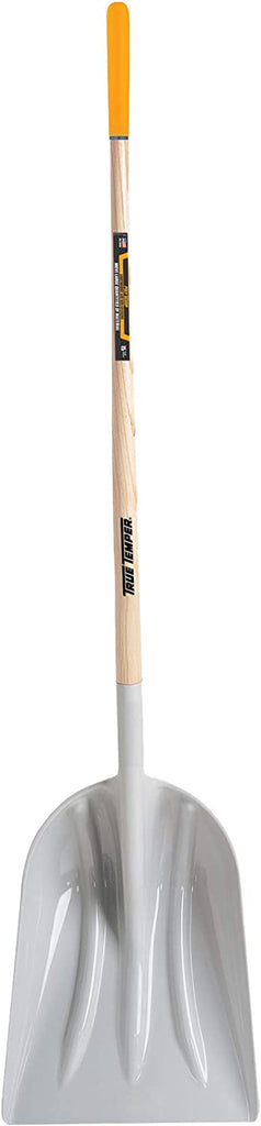 True Temper 1680100 Durable Poly Scoop Shovel with 48-Inch Hardwood Handle