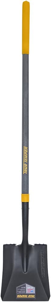 True Temper 2585700 Square Point Best Transfer Shovel - 10" End Grip, 45" Hardwood Handle
