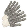 Anchor Brand Regular-Weight PVC-Dot String-Knit Gloves Men's Pack of 12