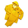 Anchor Brand Rainsuit Large PVC Over Polyester Durable Waterproof Jacket with paint Yellow Pack of 1