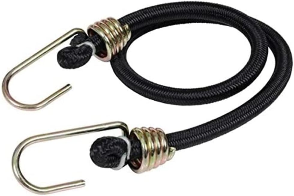Hampton 06180 Heavy-Duty Bungee Cord, Bungees for Bikes, Tie Downs, Camping, & Cars 24-Inch,10 Pack