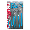 Channellock 140-GS-3 Tongue and Groove Plier Set 6 1/2"- 9 1/2" and 12" Straight Jaw Pack of 1