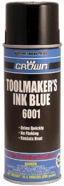 Crown 205-6001 Toolmakers Ink Blue -Pack of 12