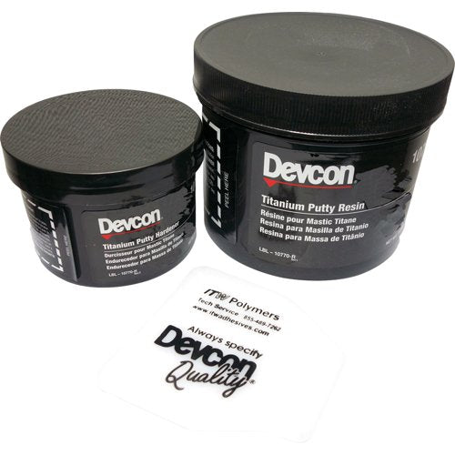 Devcon 230-10760 Gray Titanium Putty Kit- 1 lb Can Pack of 1