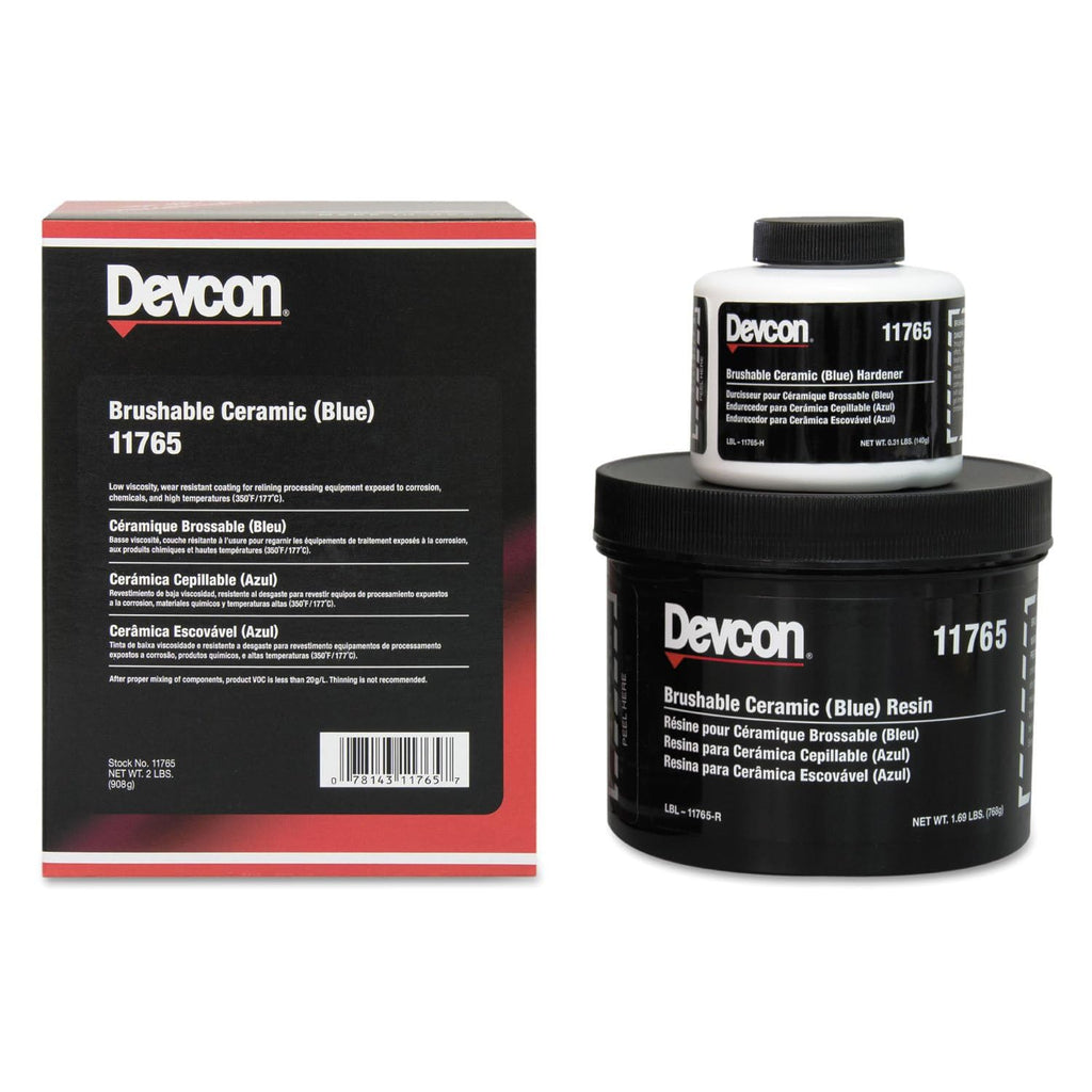 Devcon 11765 Blue Brushable Ceramic Epoxy Compound, 2 lb. Bottle – Pack of 1