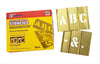 CH Hanson 10033 Interlocking Stencil Letters and Numbers, 3" Brass 33 Piece Set – Pack of 1