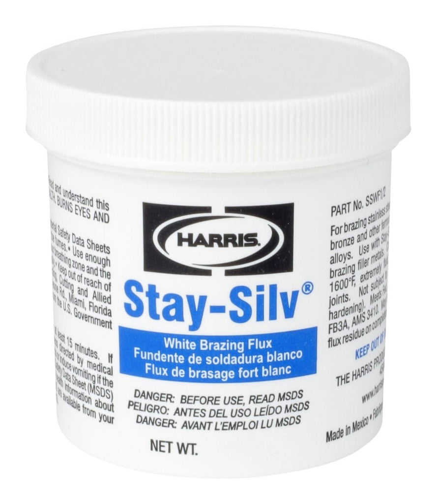 Harris SSWF1 Stay Silv Brazing Flux, 1 lb. Jar, White Pack of 1