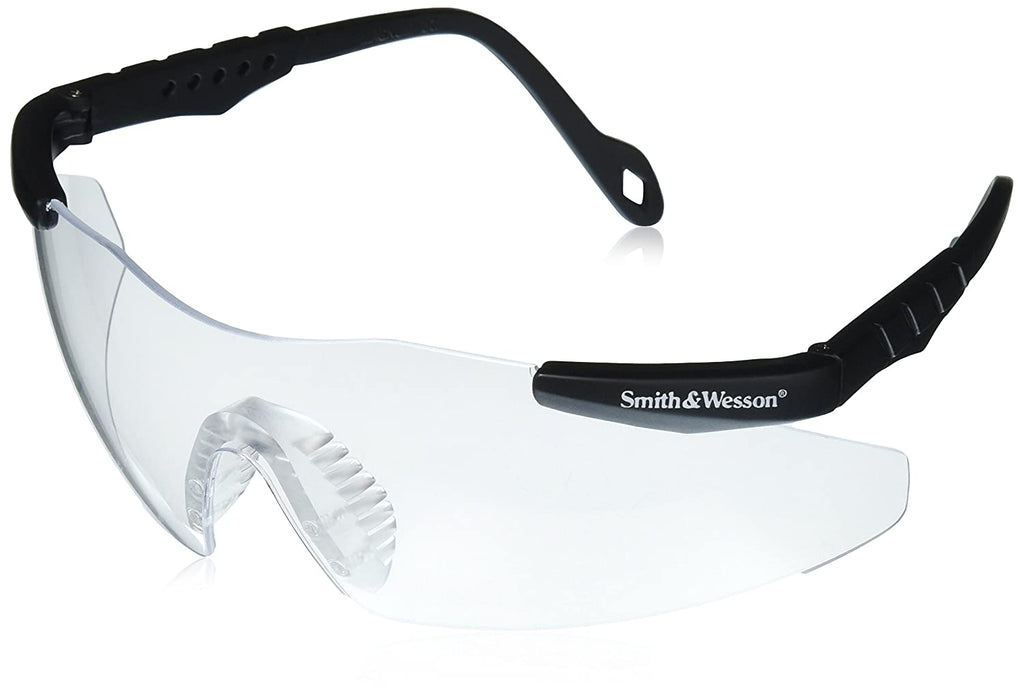 Smith & Wesson Magnum 3G Safety Glasses Clear Polycarbonate Lens Anti-Fog Black Nylon Pack of 1