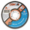 CGW 6-Inch Type 1 Rigid Quickie Cut Contaminate Wheel Aluminum Oxide 36 Grit- 35517