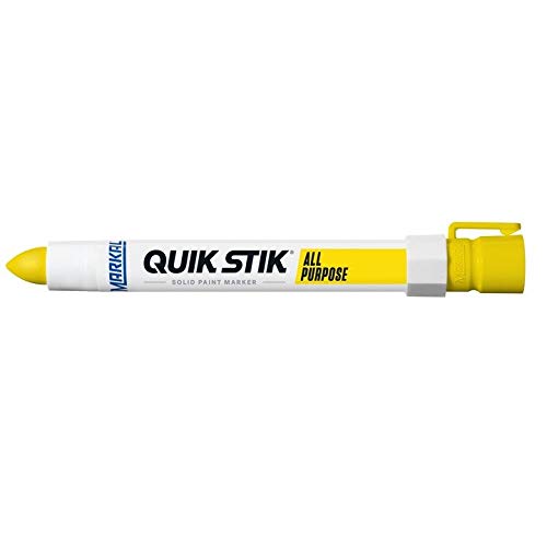 Markal 61053 Quik Stik Twist Long-Lasting Solid Paint Yellow Pack of 12