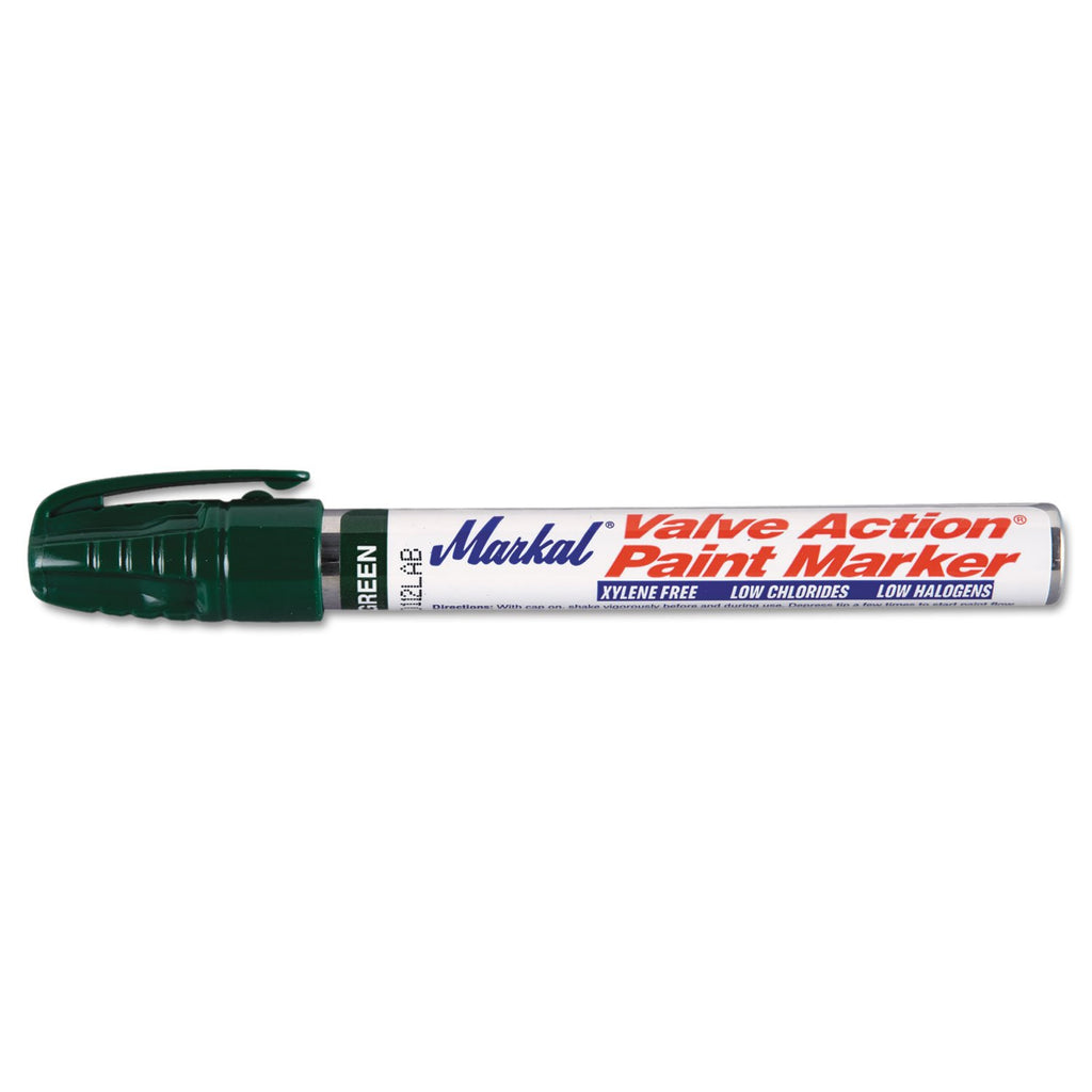 Markal 96826 Valve Action Marker Medium Paint Faster Green Pack of 1
